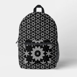 niedliches grau-geometrisches Muster Bedruckter Rucksack