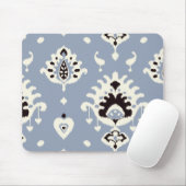 Niedliches graues beige ikat Stammes- Muster Mousepad (Mit Mouse)