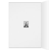 niedliches graues Bunny lächeln mit Blume Liebe (Innen (Links))