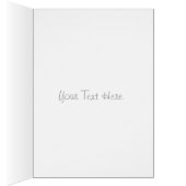 niedliches graues Bunny lächeln mit Blume Liebe (Innen (Rechts))