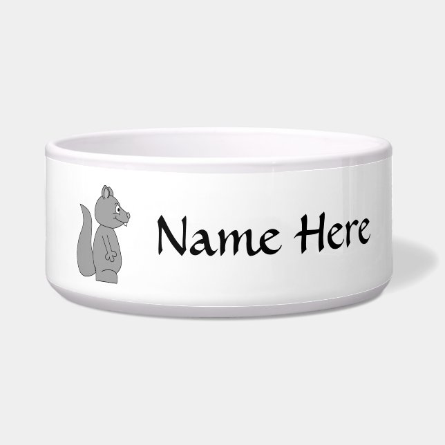 Niedliches graues Eichhörnchen Napf (Vorderseite)