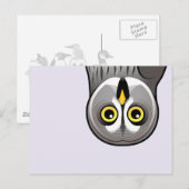 Niedliches graues Owl Postkarte (Vorne/Hinten)