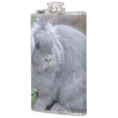 Niedliches Graukaninchen Flachmann (Links)