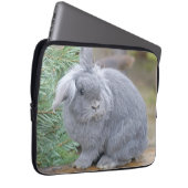 Niedliches Graukaninchen Laptopschutzhülle (Vorne Rechts)