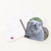 Niedliches Graukaninchen Notizblock (Innenseite)
