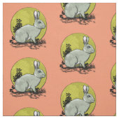 Niedliches Graukaninchen Stoff (Muster)