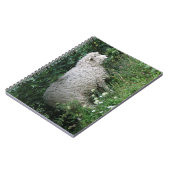 Niedliches Greedy Sheep Eating Notebook Notizblock (Linke Seite)