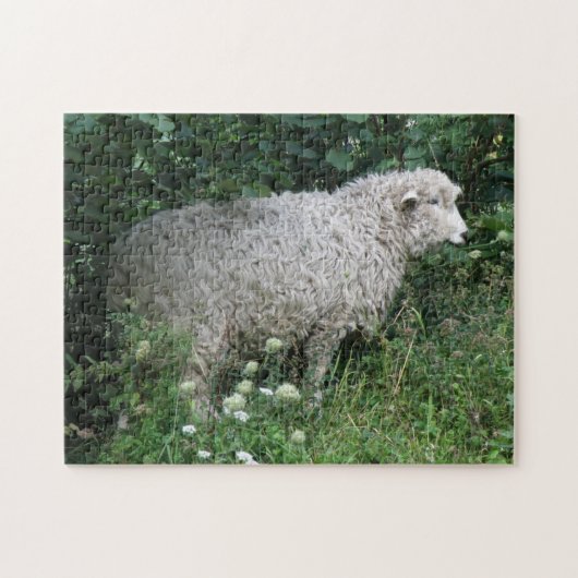 Niedliches Greedy Sheep Eating Puzzle (Horizontal)