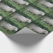 Niedliches Greedy Sheep Eating Wrapping Paper Geschenkpapier (Ecke)