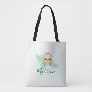 Niedliches Green Baby Slots Monogram Tote Bag Tasche