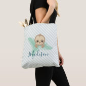 Niedliches Green Baby Slots Monogram Tote Bag Tasche (Von Nahem)