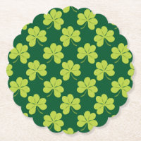 Niedliches Green Clover Kleeblatt Muster