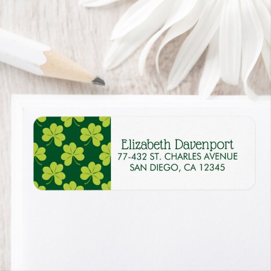 Niedliches Green Clover Muster (Insitu)