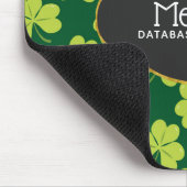 Niedliches Green Clover Pattern mit Extravagantem  Mousepad (Ecke)
