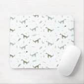 Niedliches Green Dinosaurier Muster Mousepad (Mit Mouse)