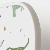 Niedliches Green Dinosaurier Muster Pickleball Schläger (Linke Seite)