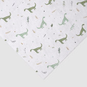 Niedliches Green Dinosaurier Muster Seidenpapier (Ausschnitt)