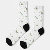 Niedliches Green Dinosaurier Muster Socken (Linkes Detail)