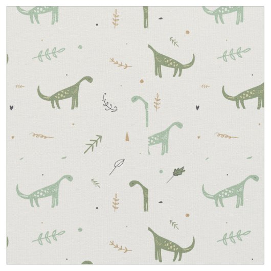 Niedliches Green Dinosaurier Muster Stoff (Nahaufnahme)