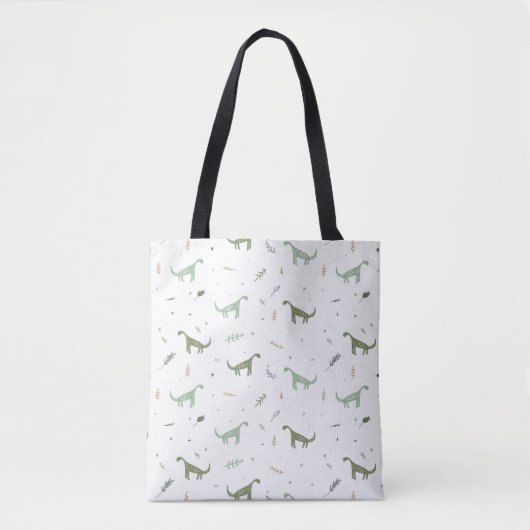 Niedliches Green Dinosaurier Muster Tasche (Vorderseite)