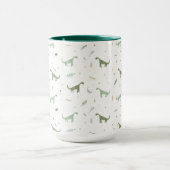 Niedliches Green Dinosaurier Muster Tasse (Zentrum)