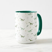 Niedliches Green Dinosaurier Muster Tasse (VorderseiteRechts)