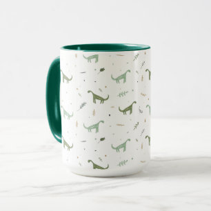 Niedliches Green Dinosaurier Muster Tasse