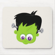 Niedliches Green Frankenstein Monster-Gesicht Hall