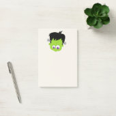 Niedliches Green Frankenstein Monster-Gesicht Hall Post-it Klebezettel (Büro)