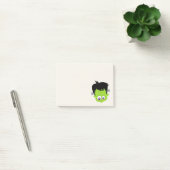 Niedliches Green Frankenstein Monster-Gesicht Hall Post-it Klebezettel (Büro)