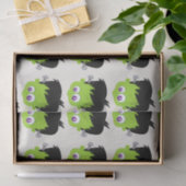 Niedliches Green Frankenstein Monster-Gesicht Hall Seidenpapier (Geschenk)