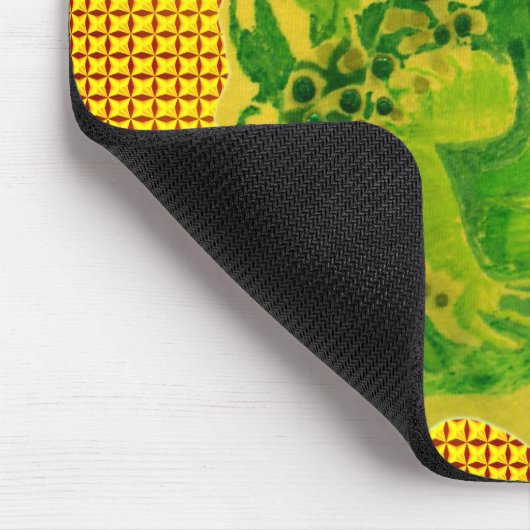 Niedliches Green Frog Artwork Gemälde Mousepad (Ecke)