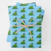 Niedliches Green Frosch Design Geschenkpapier Set (Beispiel)