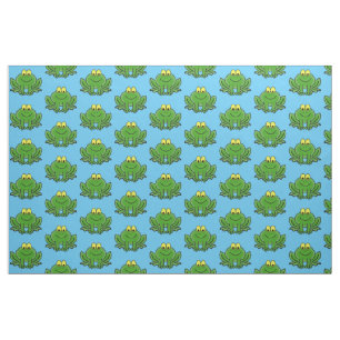 Niedliches Green Frosch Design Stoff
