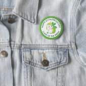 Niedliches Green und White St Patrick's Unicorn & Button (Beispiel)