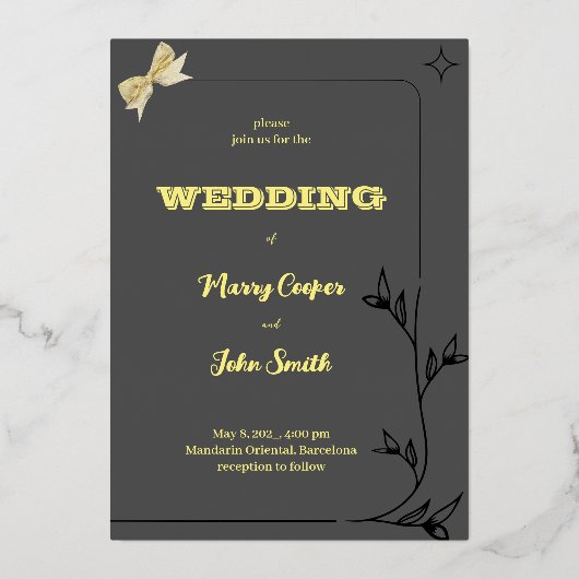 NIEDLICHES GRENZKONZEPT DER BRANCHENGRENZE GEGEN G FOLIENEINLADUNG (Vorderseite)