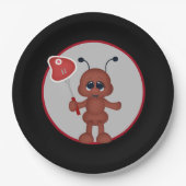 Niedliches Grillen Steak AmeisenParty Pappteller (Vorderseite)