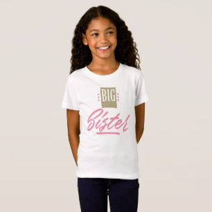 Niedliches große Schwester-T-Shirt - weißer bunt T-Shirt