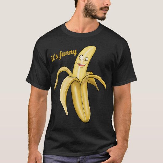 Niedliches großes Bananent-shirt - lustiger T-Shirt (Vorderseite)