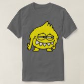 Niedliches großes Zweifelsgelbes Monster 2 T-Shirt (Design vorne)
