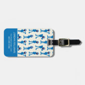 Niedliches Grover Muster Gepäckanhänger (Vorderseite horizontal)