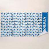 Niedliches Grover Muster Strandtuch (Vorderseite)