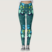 Niedliches grün farbiges Paint Spritzer Muster