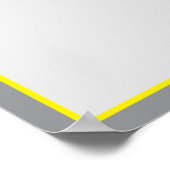 Niedliches grün gestreiftes Upsherin-Tischset Poster (Ecke)