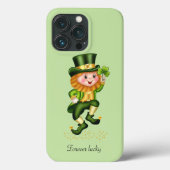 Niedliches Grün-Gnome auf Light Lime Green Case-Mate iPhone Hülle (Rückseite)