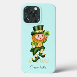 Niedliches Grün Gnome in helltürkisblauem Blau Case-Mate iPhone Hülle