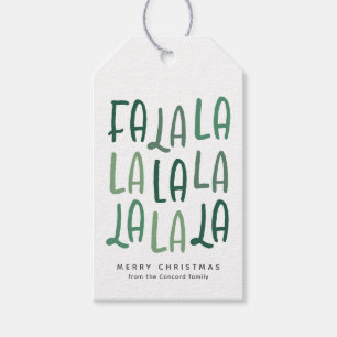 Niedliches Grün personalisierter Weihnachtsfeierta Geschenkanhänger