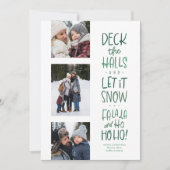 Niedliches Grün Typ 3 Foto Weihnachten (Vorderseite)