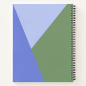 Niedliches, grün und Lila geometrisch definiertes Notizblock (Rückseite)