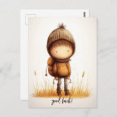 Niedliches Grundschulkid Postkarte (Vorne/Hinten)